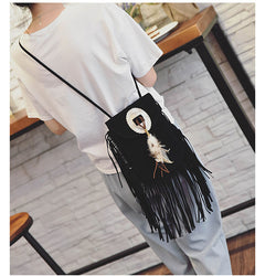 Elizabeth - Bohemian Inspired Fringe Shoulder Bag