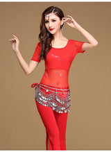 3 Pieces Belly Dancing Practice Wear Set
